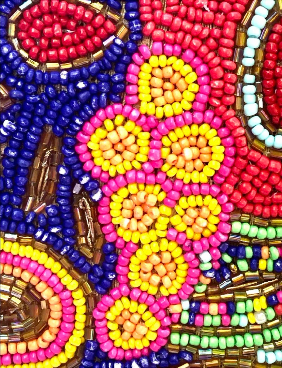 Beaded Clutch Purse with Chain Strap - photo 3