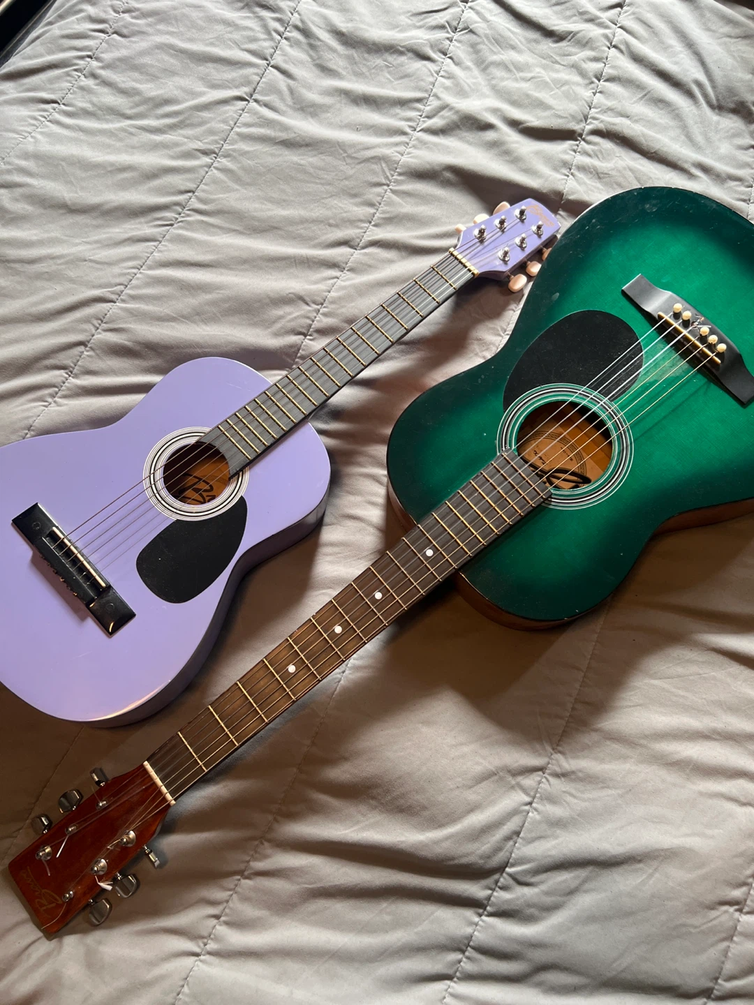 Bravo Acoustic Guitars (Purple & Green) - photo 5
