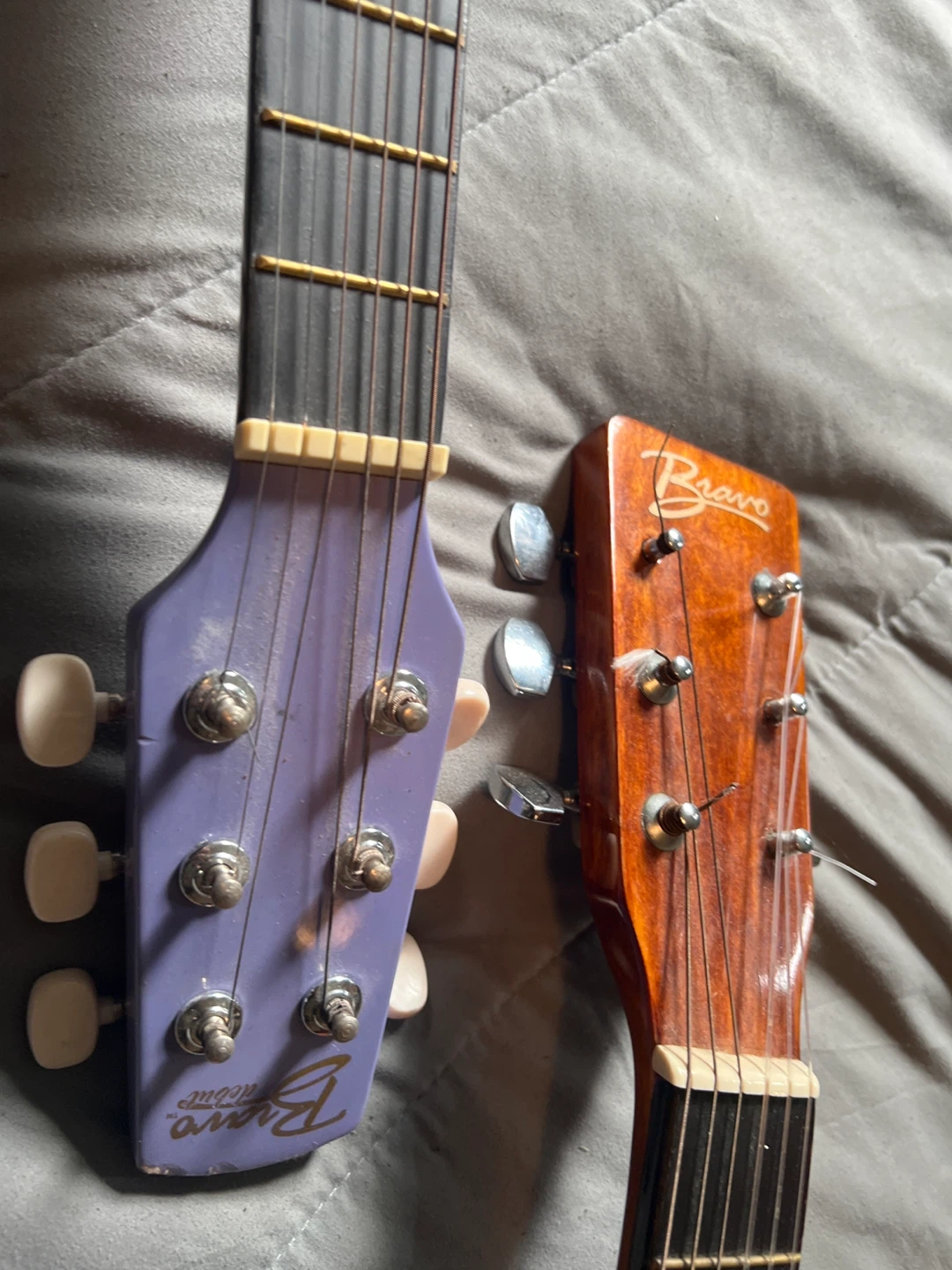 Bravo Acoustic Guitars (Purple & Green) - photo 4