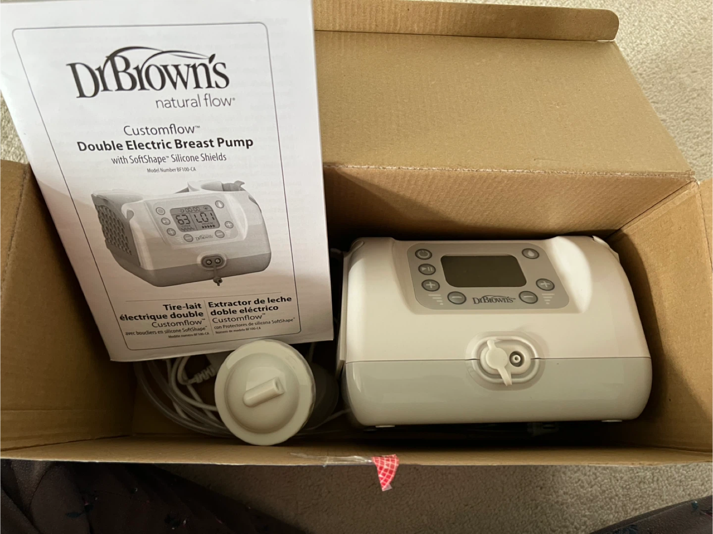 Dr. Brown's Natural Flow CustomFlow Double Electric Breast Pump - photo 2