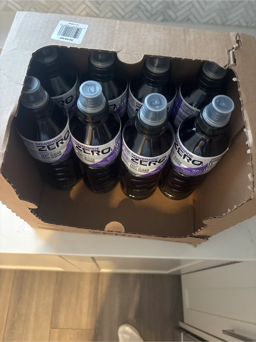 Powerade Zero 6-PACK, Grape Flavour. 710 ML.