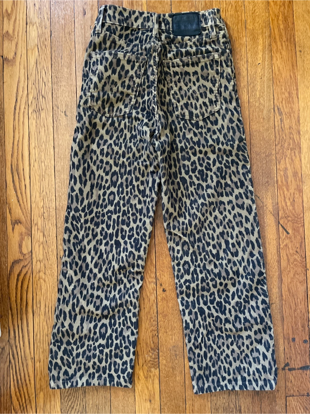 Levi's Ribcage Straight Leopard Print Corduroy Jeans Size 24 - photo 2