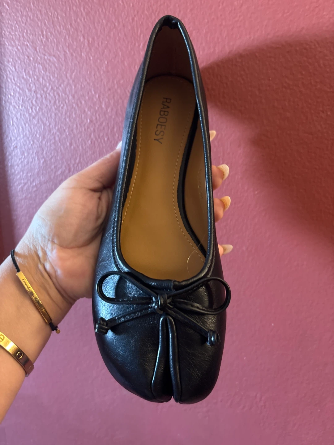 New Raboesy Black leather Ballet Flats - Size 39 - photo 2