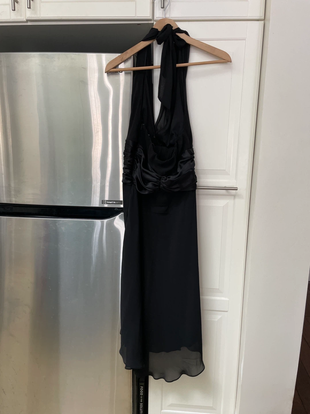 Black Halter Neck Cocktail Dress - photo 2