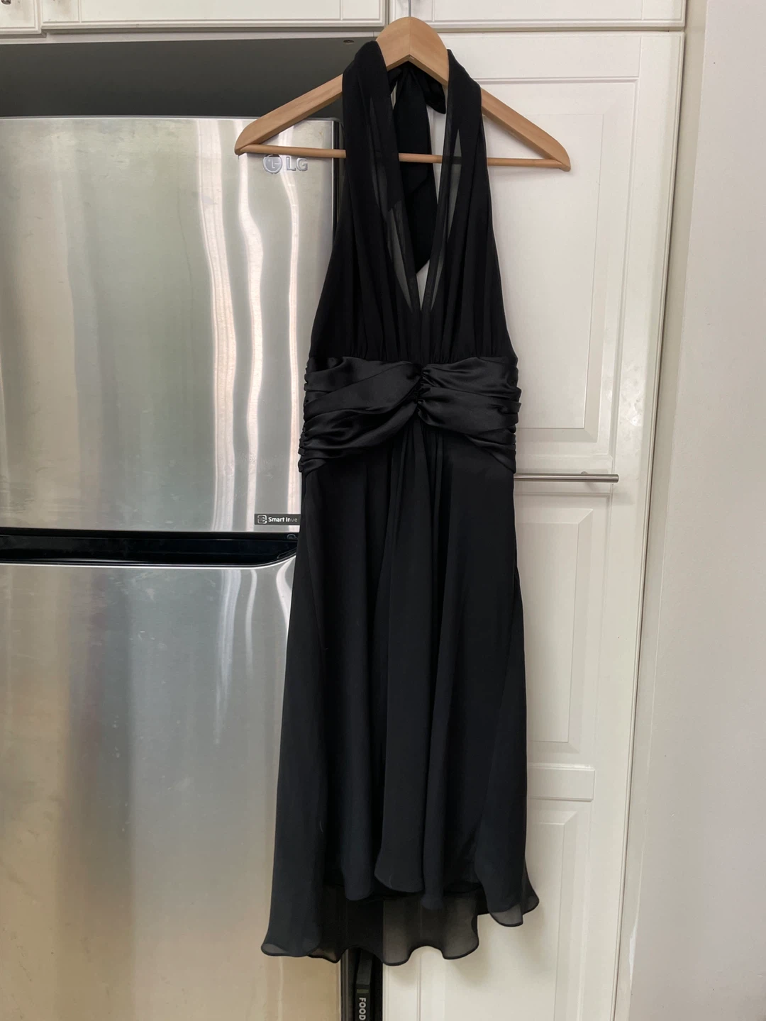 Black Halter Neck Cocktail Dress