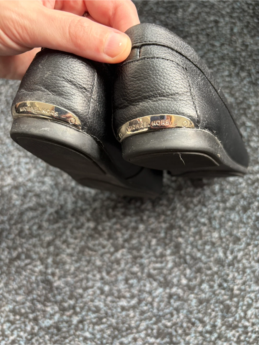 Michael Kors Black Leather Loafers - Women’s Size 9 - photo 3
