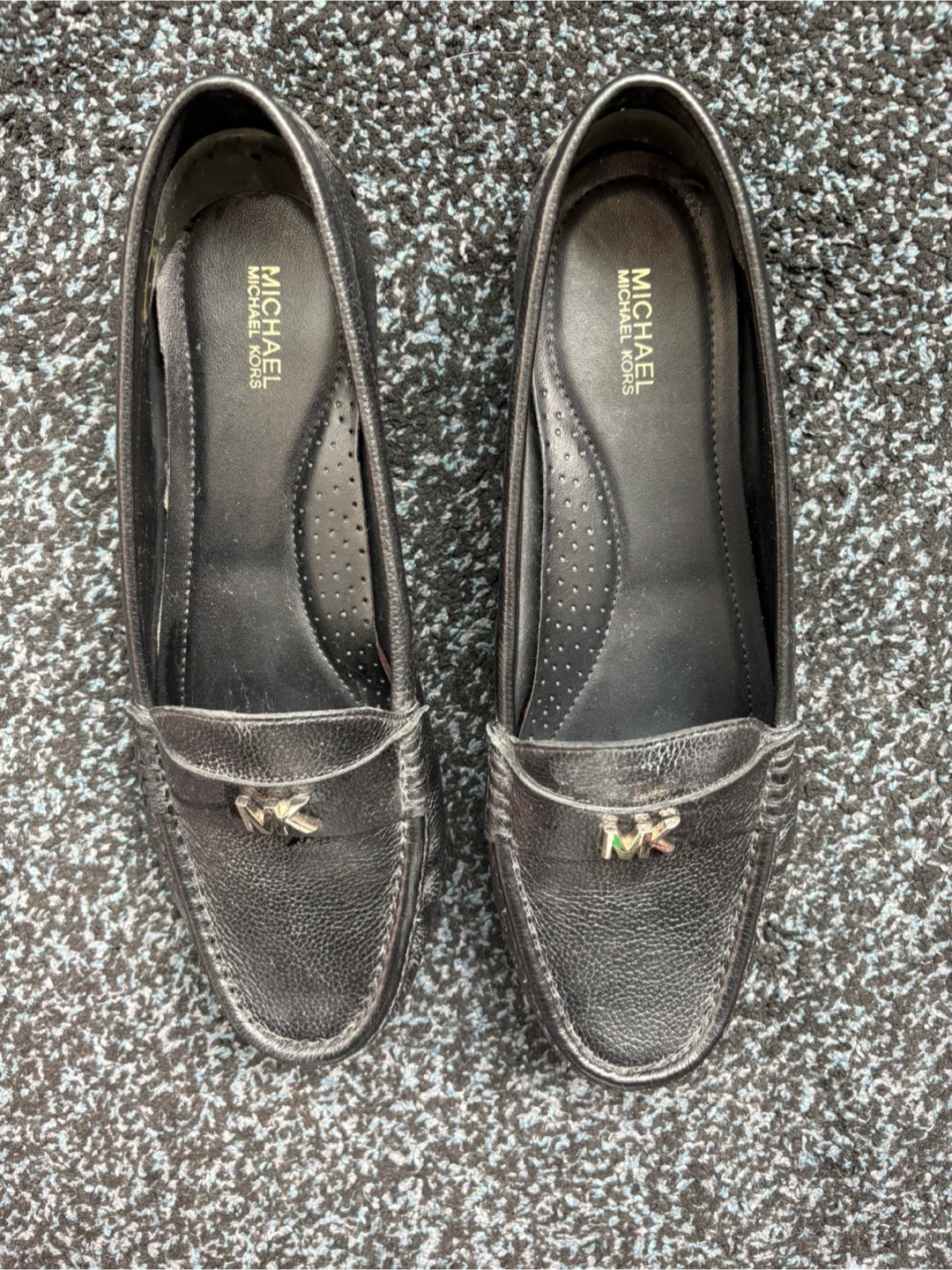 Michael Kors Black Leather Loafers - Women’s Size 9 - photo 2