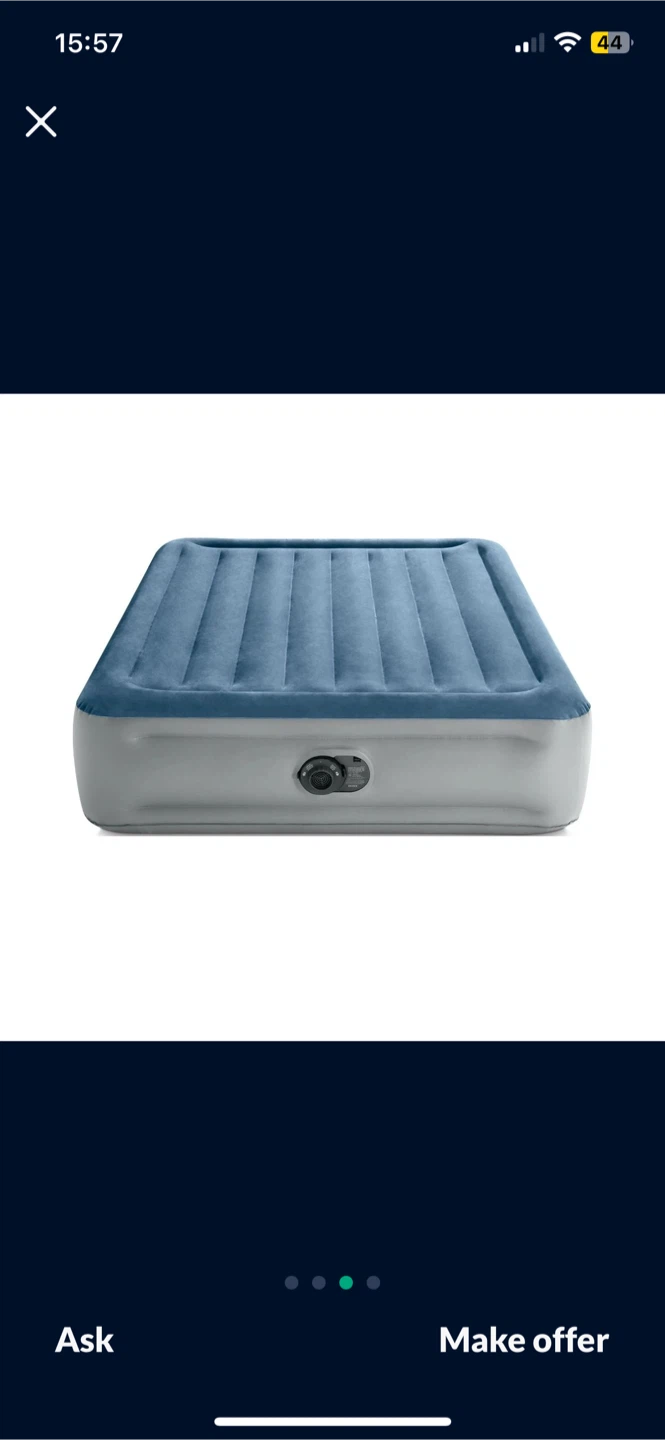 Intex 10" Dura-Beam Standard Air Mattress with Electric Pump