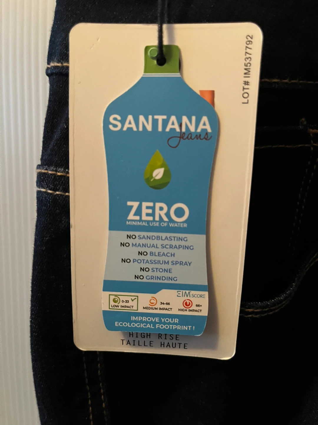 Santana High Rise Slim Leg Jeans, size 16, new with tags - photo 5