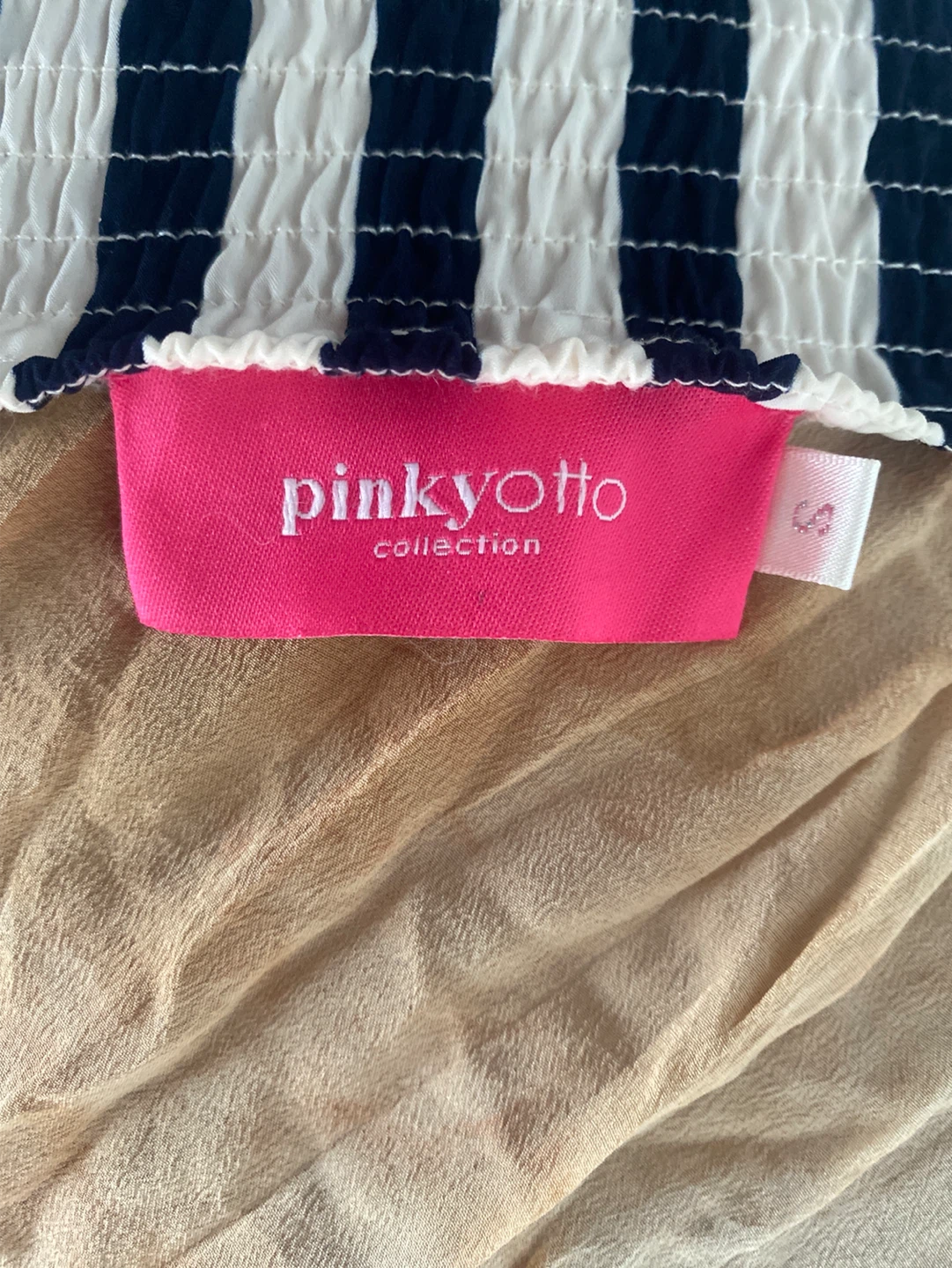 Vintage PinkyOtto navy and white stripe dress - photo 5