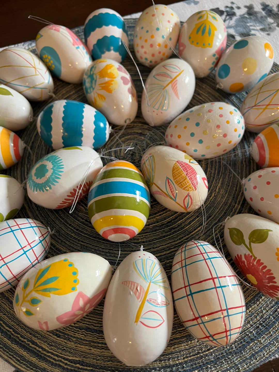 Vintage Wooden Easter Egg Ornaments/Decor - photo 5