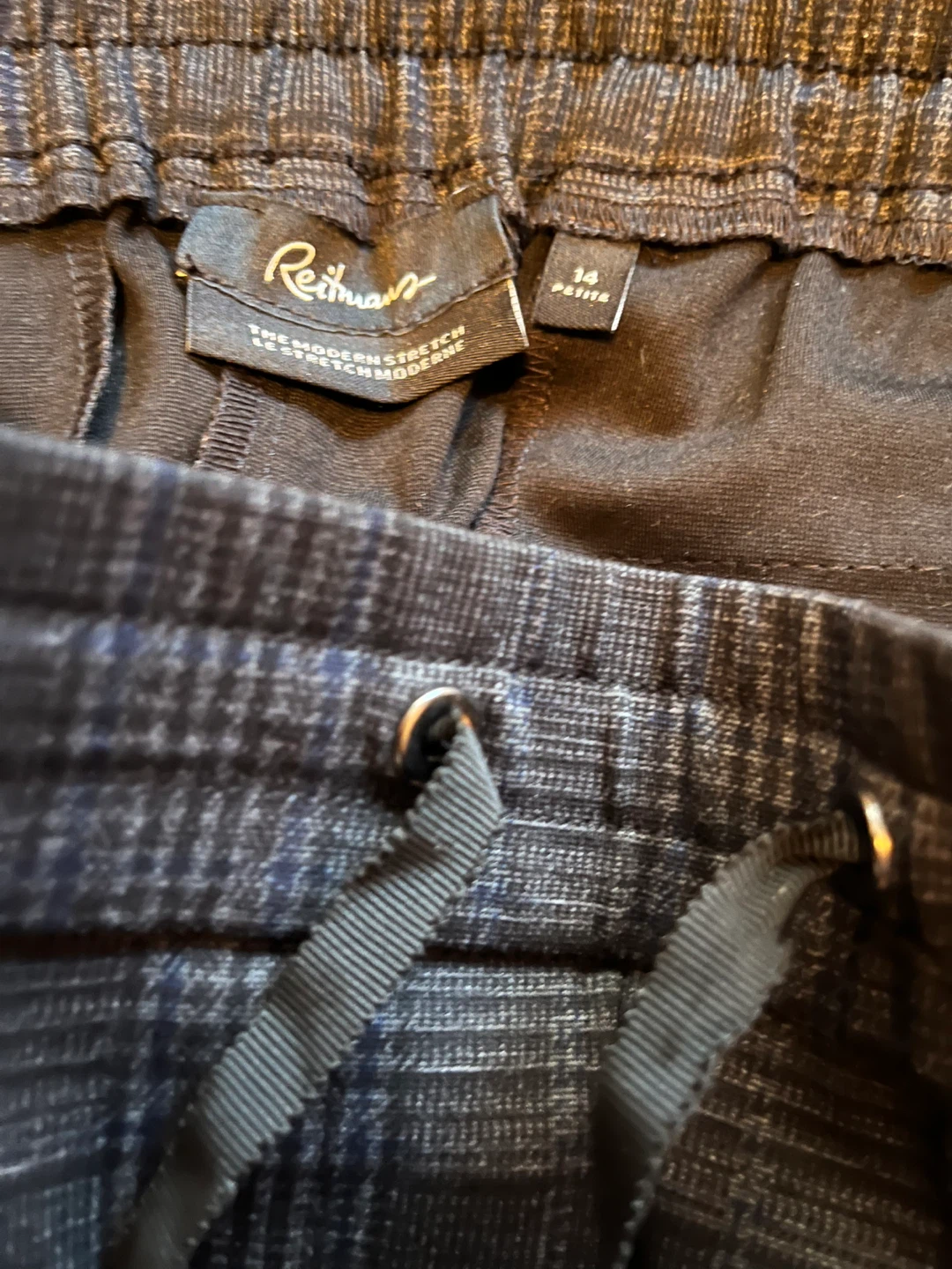 Reitmans Plaid Stretch Pants, Size 14 Petite - photo 4