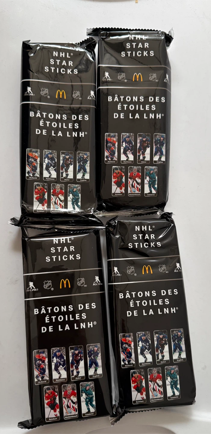 McDonald's NHL Star Sticks 4-Pack