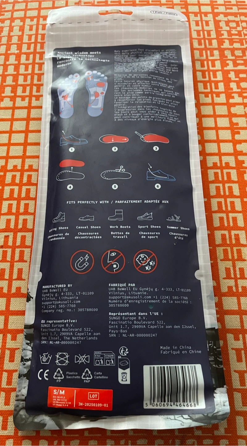 Akusoli Shoe Insoles - Size S - photo 2