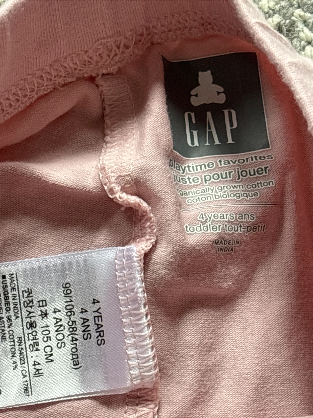 Gap Pink Cotton Shorts - 4 Years - photo 2