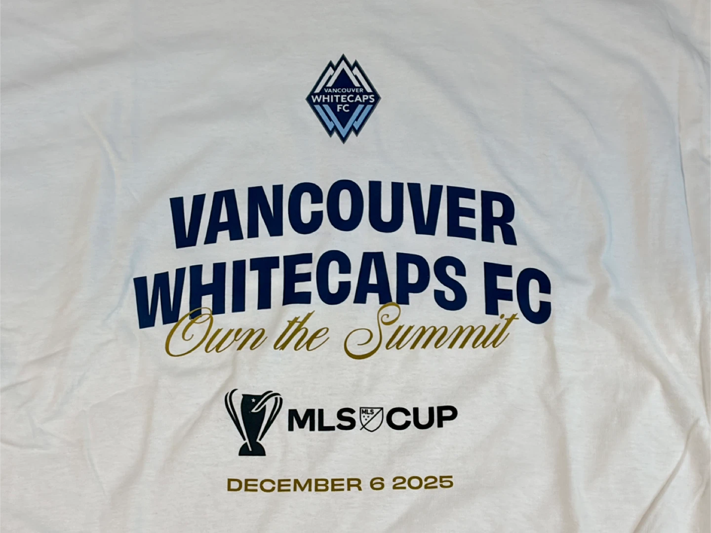 Vancouver Whitecaps MLS Cup Finals Dec 6 2025 Gildan T-Shirt XL - photo 2