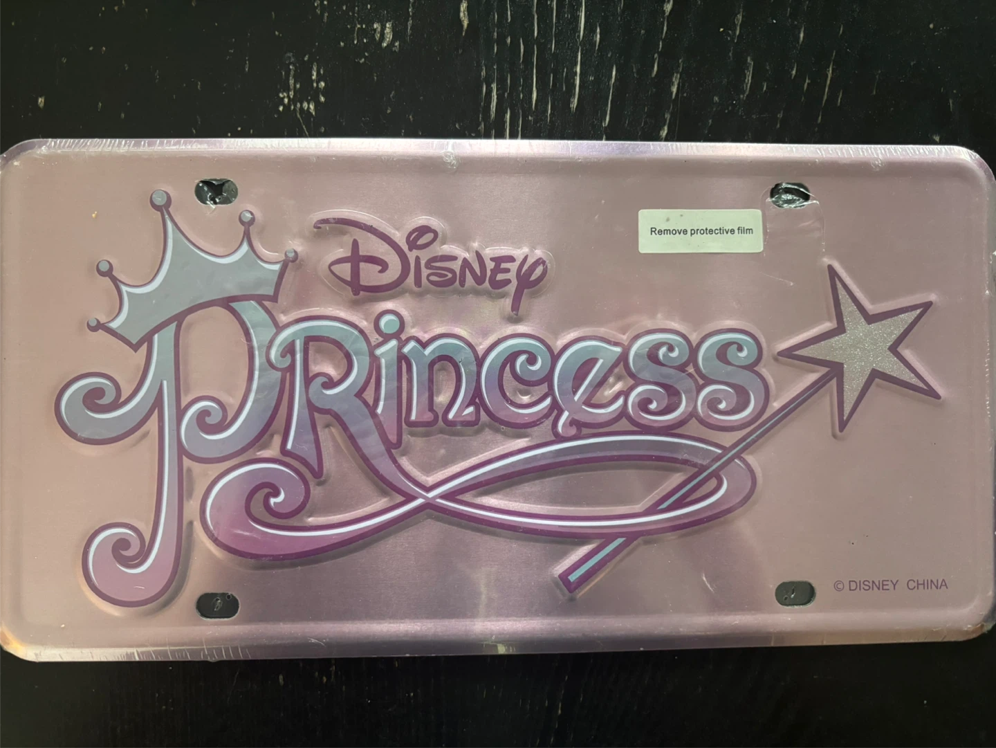 Disney Princess License Plate y2k