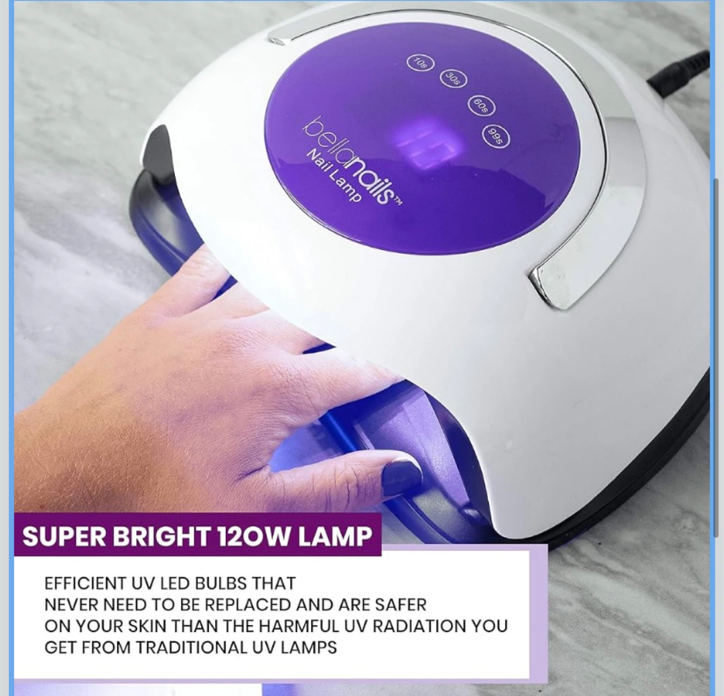 Brand New BellaNails Professional UV Light Nail Lamp - photo 2