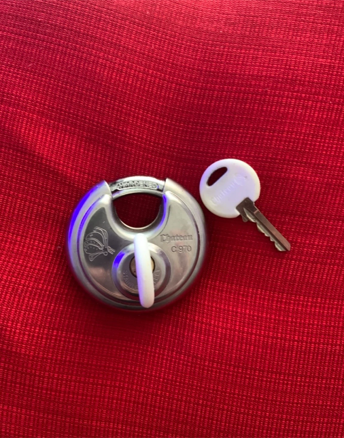Chateau C970 Stainless Steel Disc Lock with 2 Keys