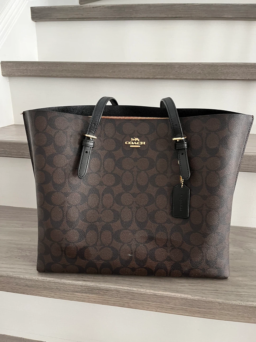 Coach Tote Bag - Brown Signature