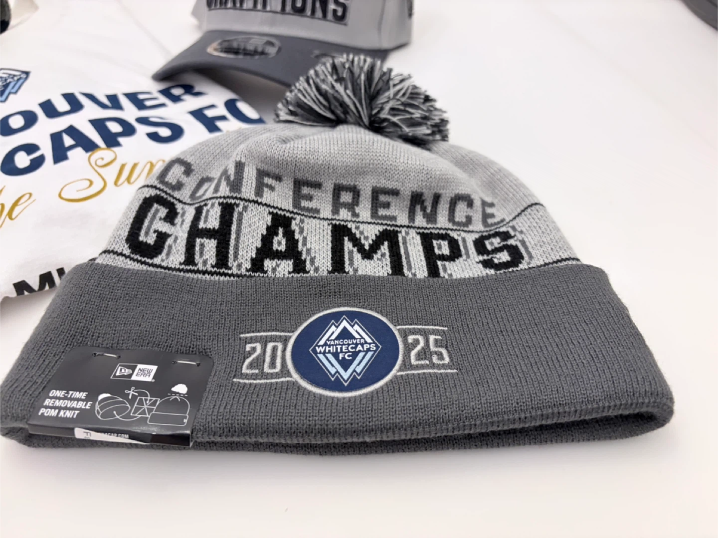 Vancouver Whitecaps Merch Playoffs Hat Toque Scarf Shirt - photo 4
