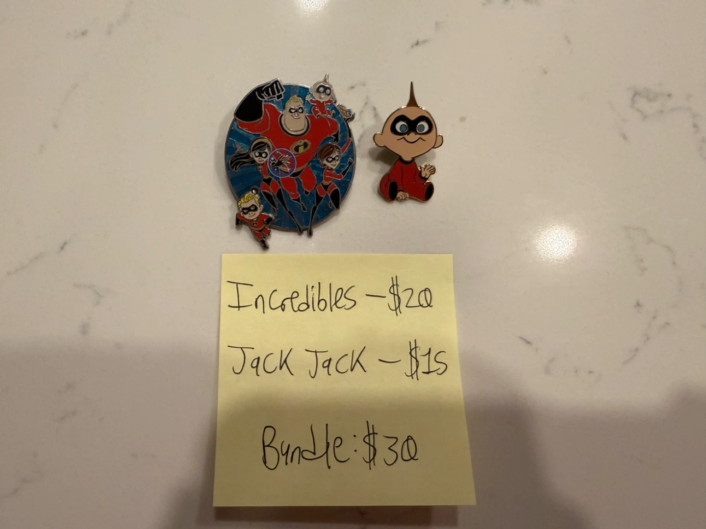 The Incredibles Character Enamel Pin