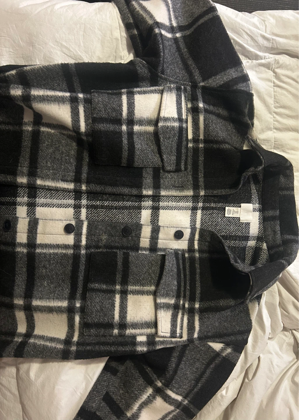 Plaid Flannel Shirt Jacket