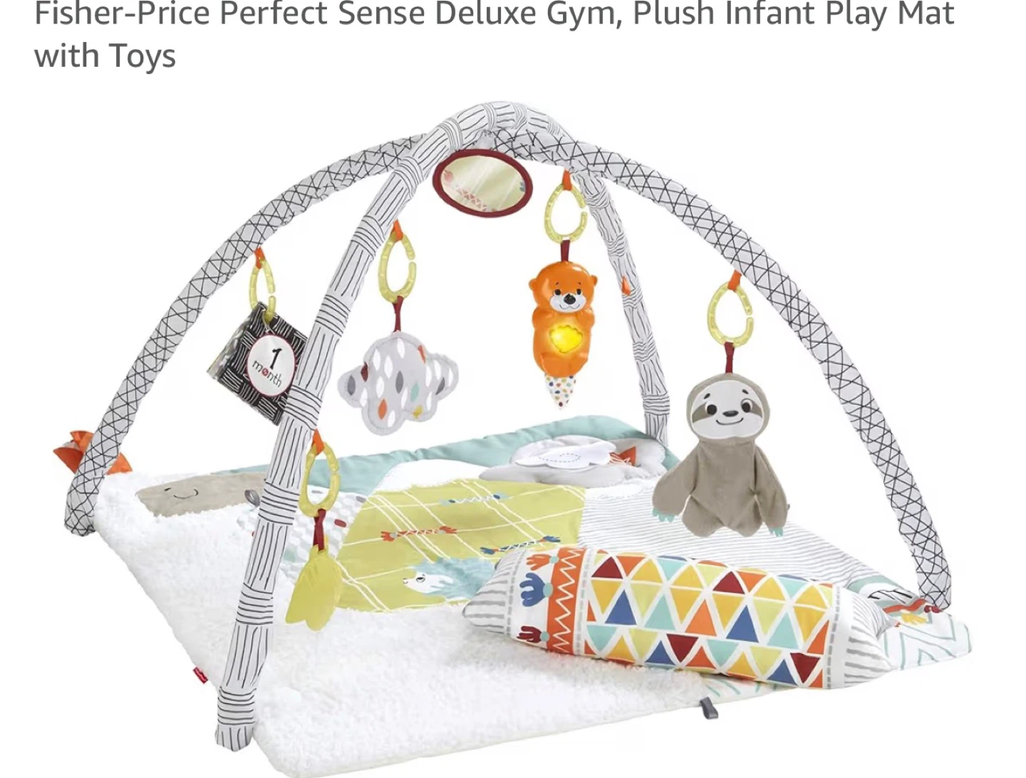 Fisher-Price Perfect Sense Deluxe Gym Play Mat with Toys