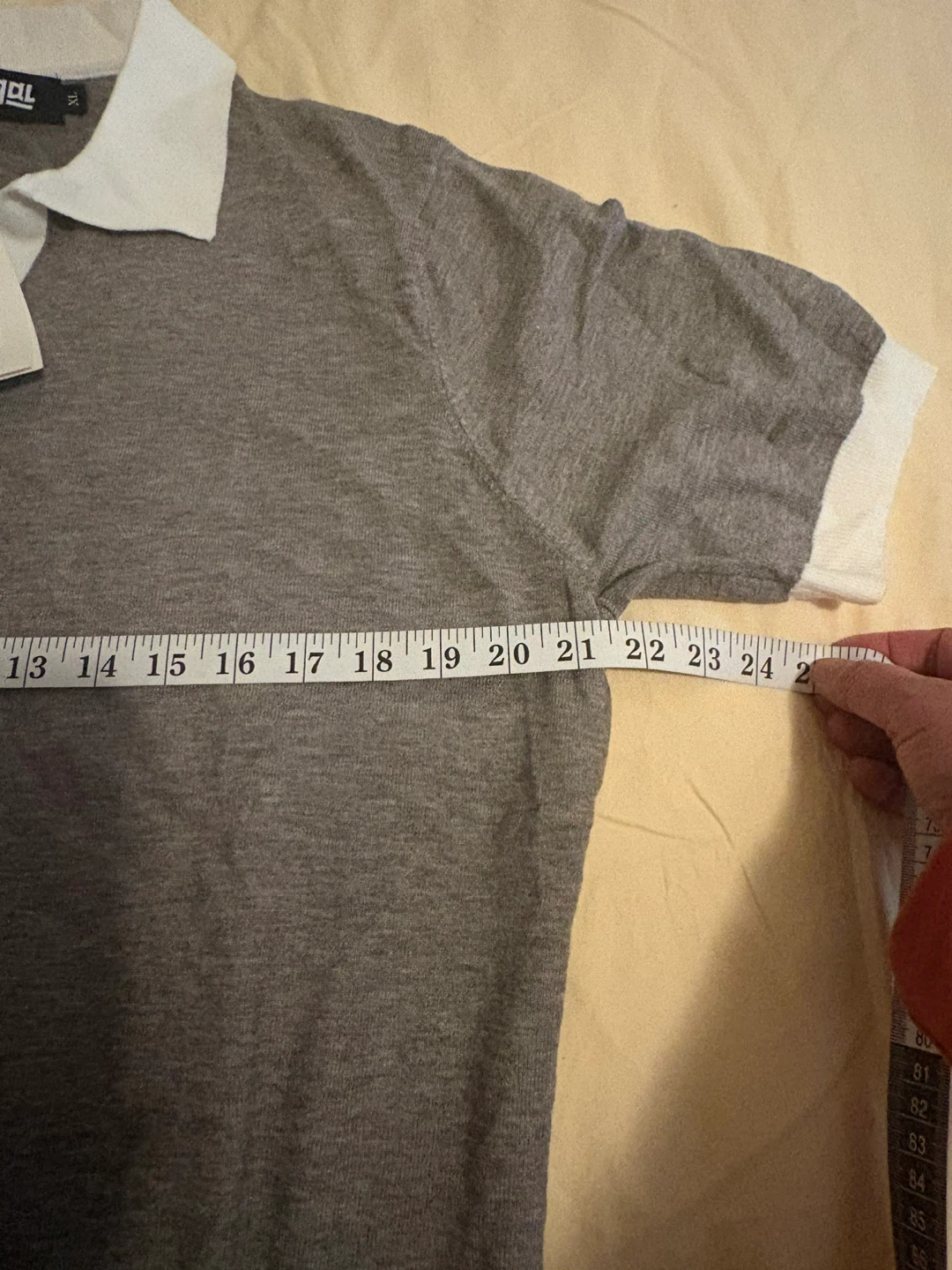 JOGAL Men's Grey Short Sleeve Polo Shirt XL - photo 4