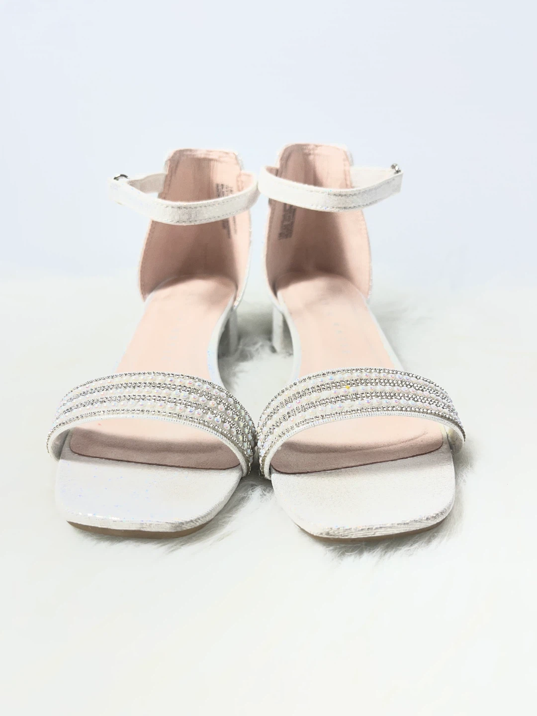 Kelly & Katie Girls' Silver Glitter Sandals - photo 3