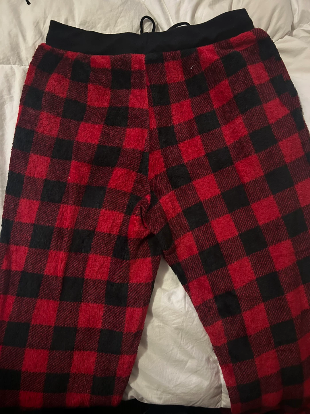 Red and Black Fleece Pajama Pants - photo 2
