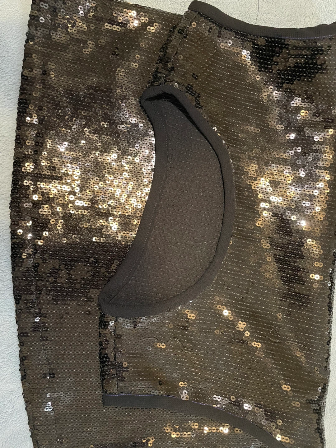 Black Sparkly Sequined Sleeveless Top - photo 4