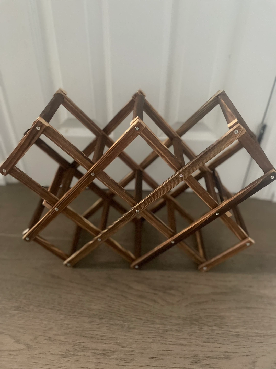 NEW! Wooden Accordion Wine Rack - photo 2