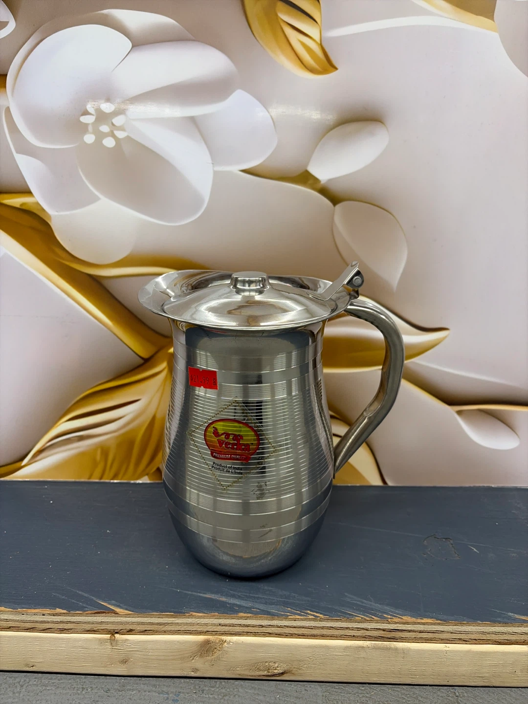 Stainless Steel Water Pitcher with Lid - photo 2