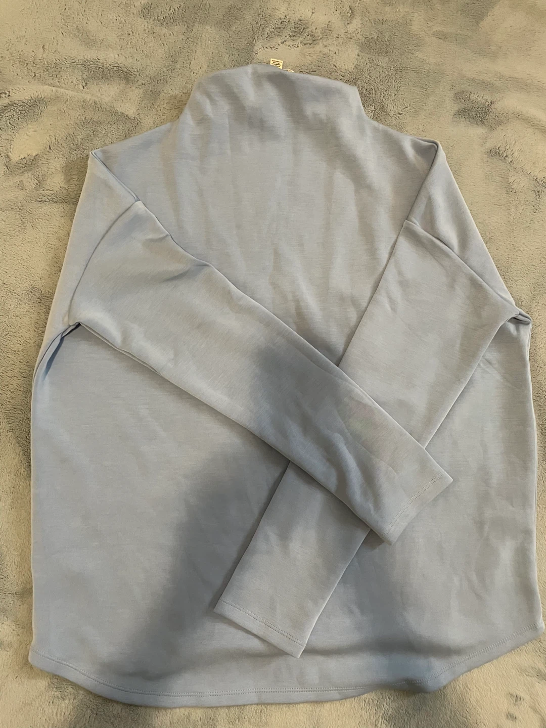 j.crew blue long sleeve top
