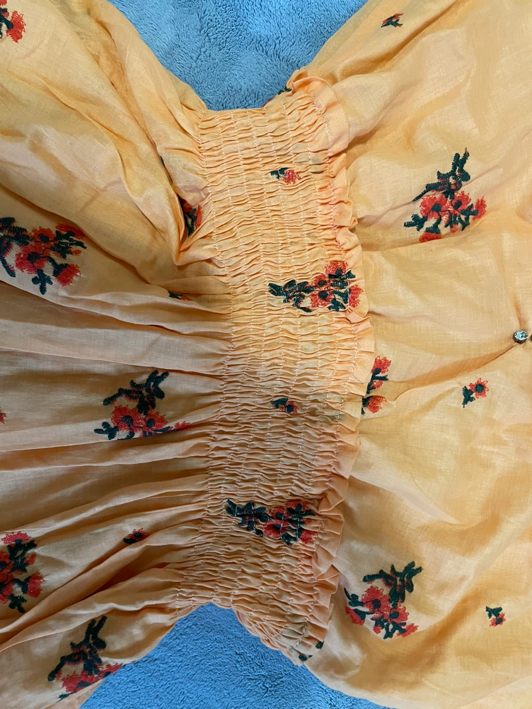 Elite Women's Orange Floral Print Dress - Size L-XL - photo 5