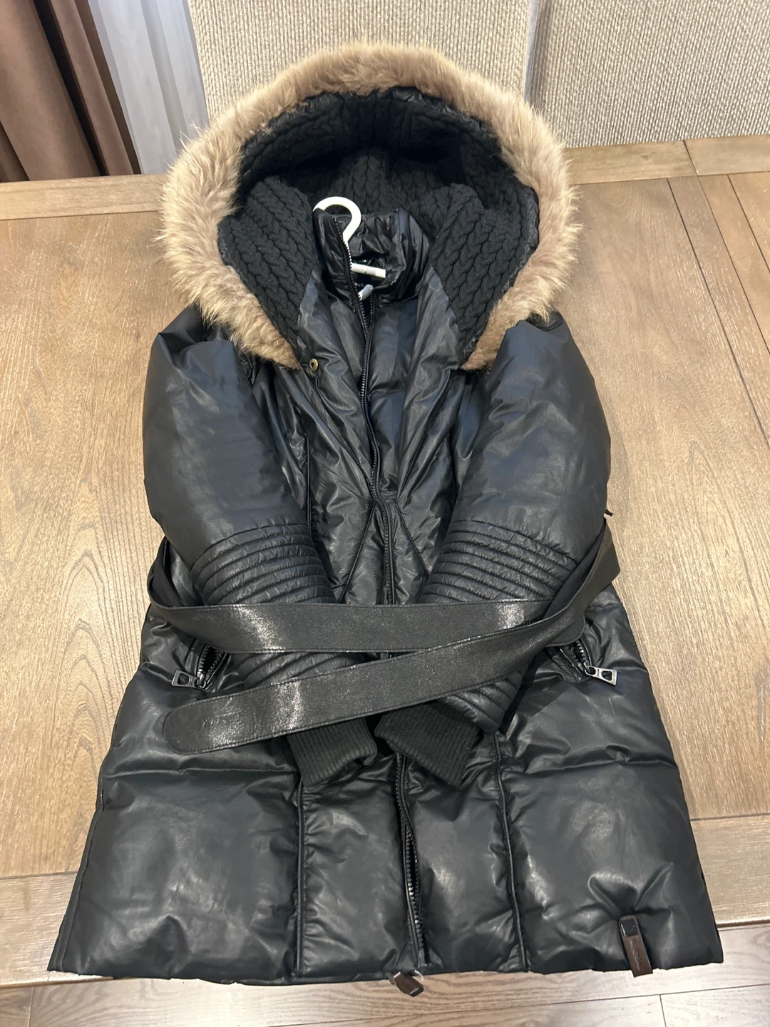 Rudsak Black Puffer Coat with Fur Hood