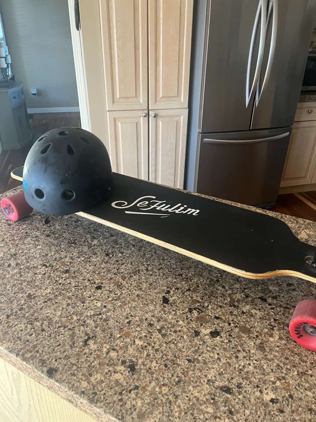 Julim Longboard Skateboard with S1 Helmet