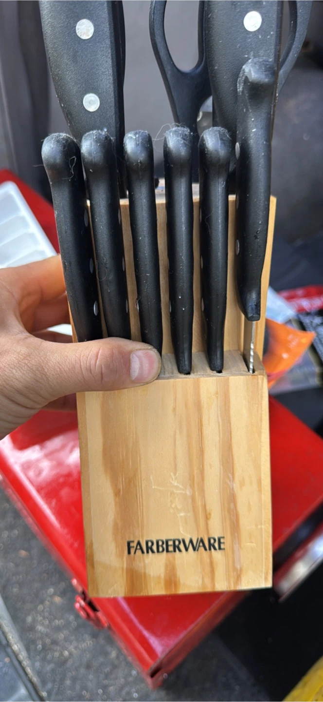 Farberware Knife Set with Wooden Block - photo 2