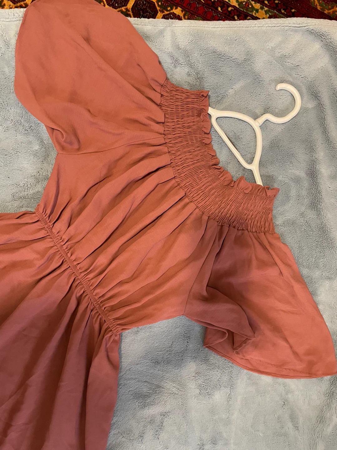 Women's Smocked Off-the-Shoulder Dress - photo 3