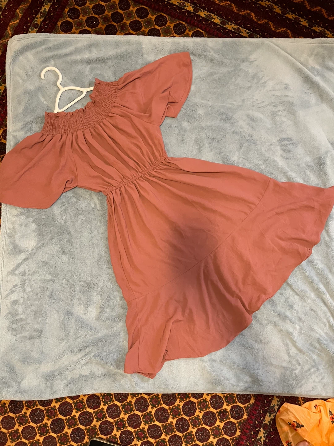 Women's Smocked Off-the-Shoulder Dress