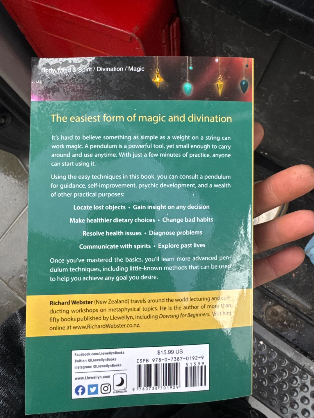 Pendulum Magic For Beginners Book by Richard Webster - photo 2
