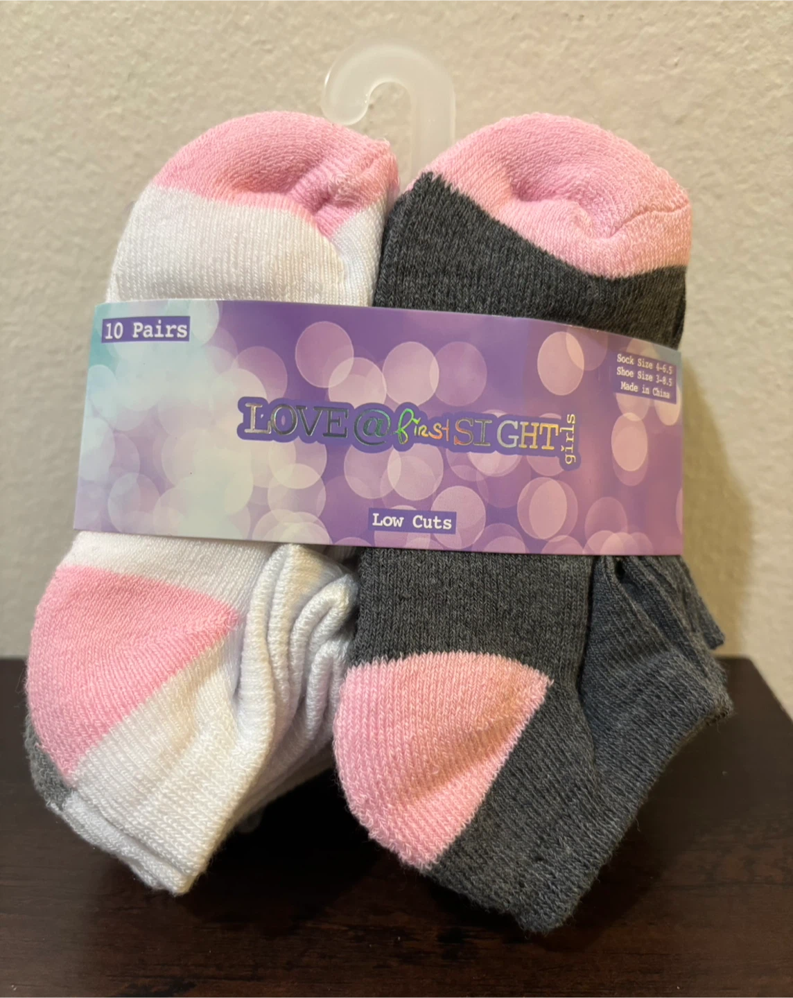 NEW Little Girls Low Cut Socks - 10 Pairs