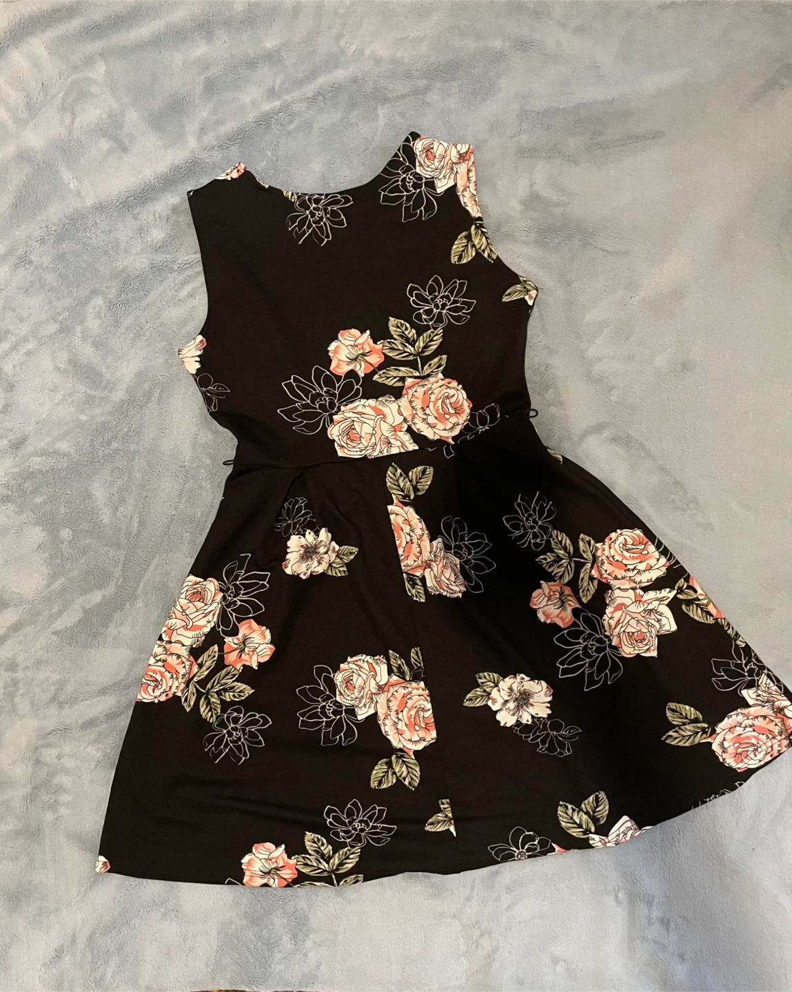 Impress Black Floral Fit & Flare Dress - photo 5