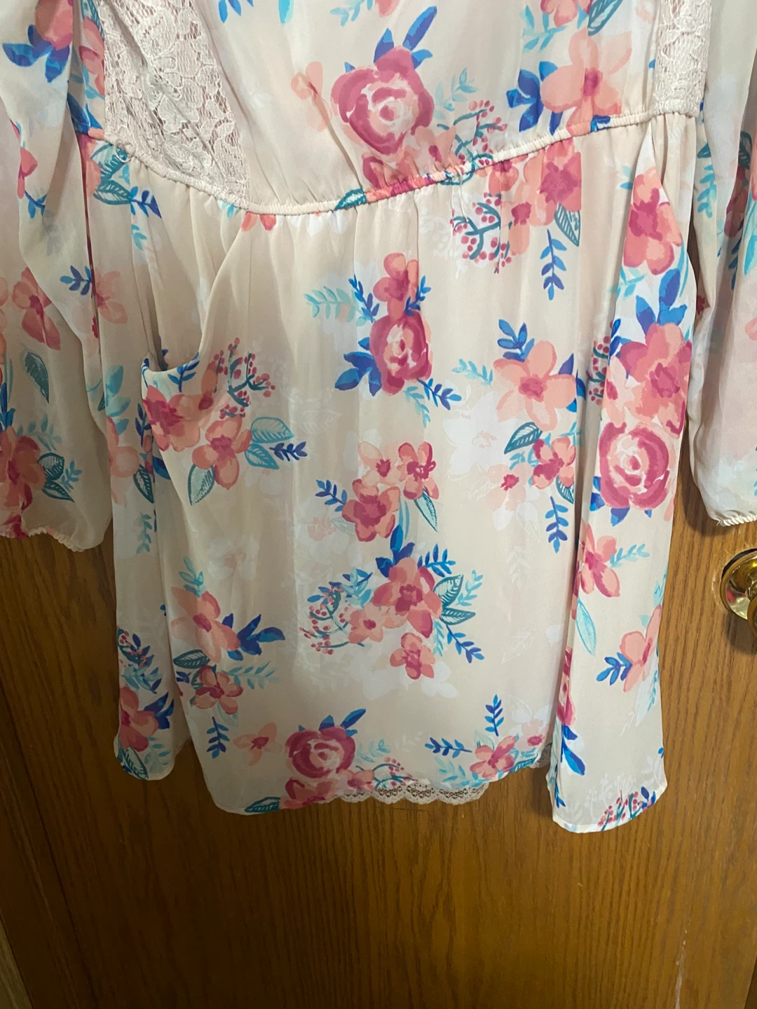 LONG SLEEVE LACE TRIM LC LAUREN CONRAD dress with belt - photo 4