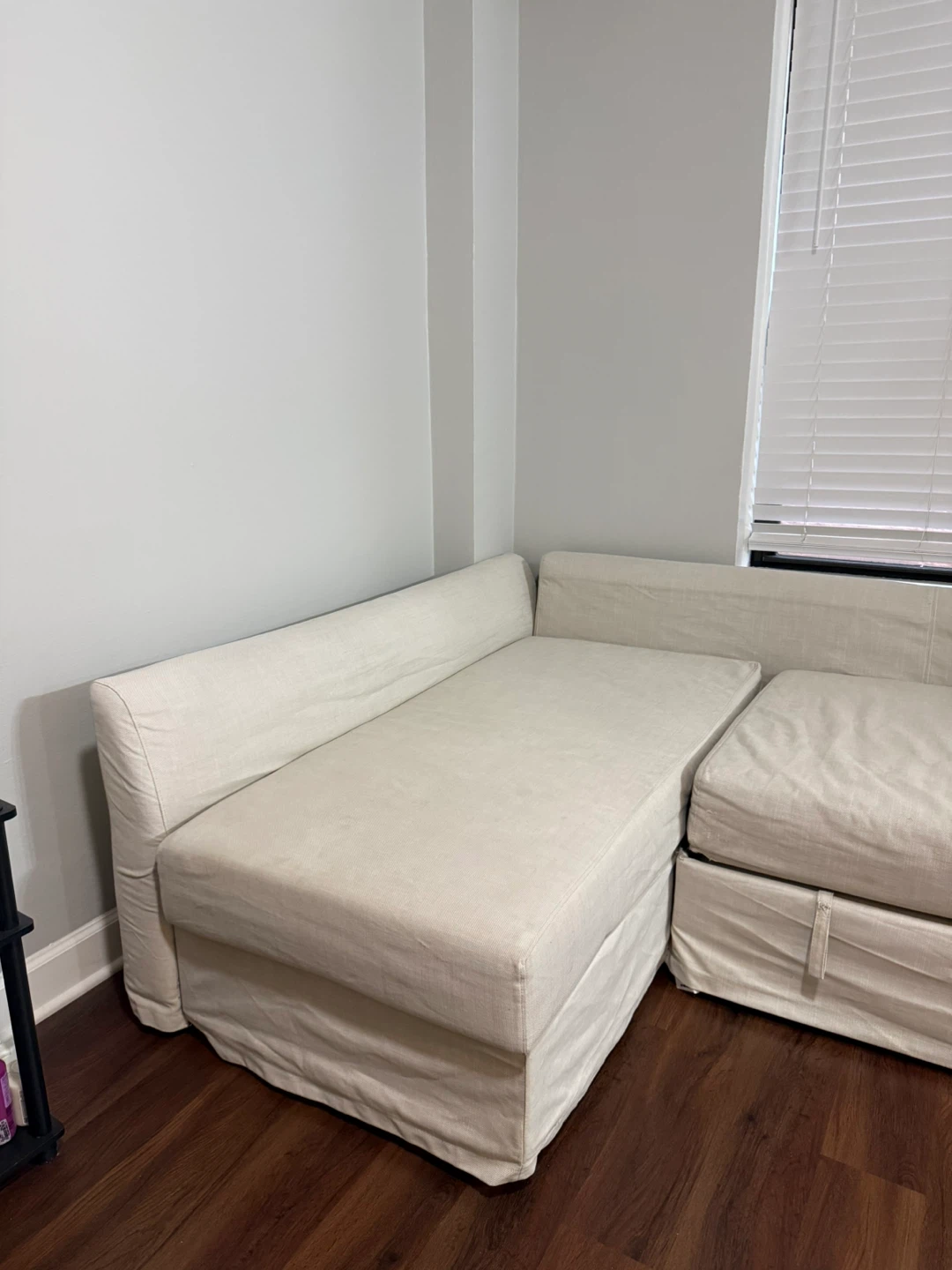 Sectional Sofa Bed - Beige - photo 3