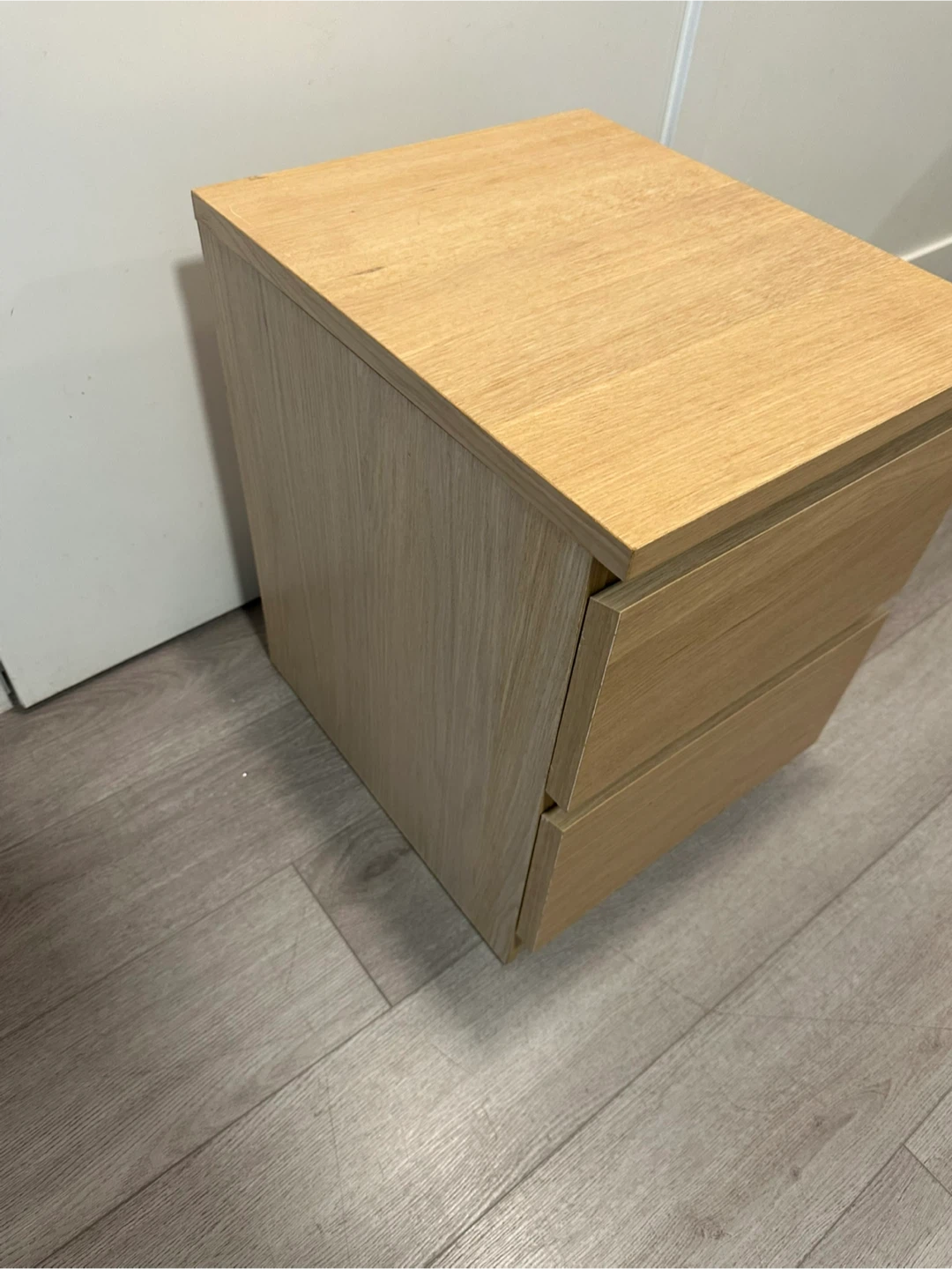 Ikea Oak color malm nightstand - photo 4