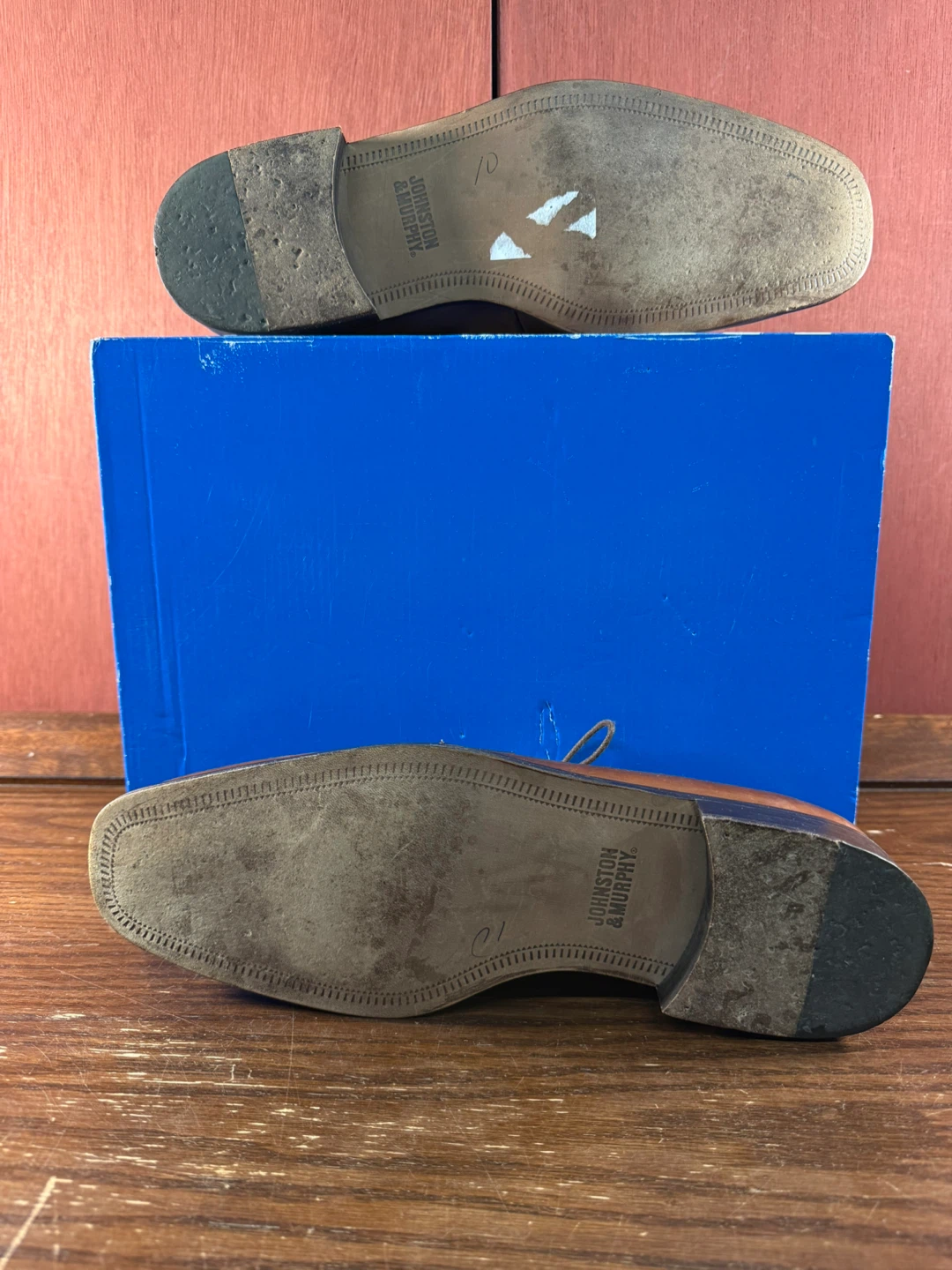 Men's Johnston & Murphy Brown Leather Dress Shoes Size 10M - photo 3