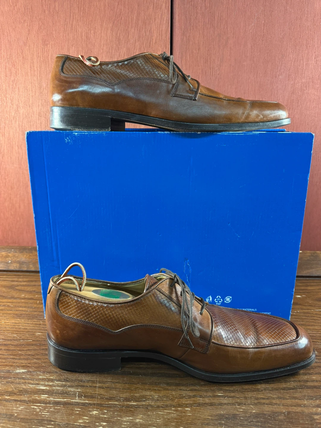 Men's Johnston & Murphy Brown Leather Dress Shoes Size 10M - photo 2