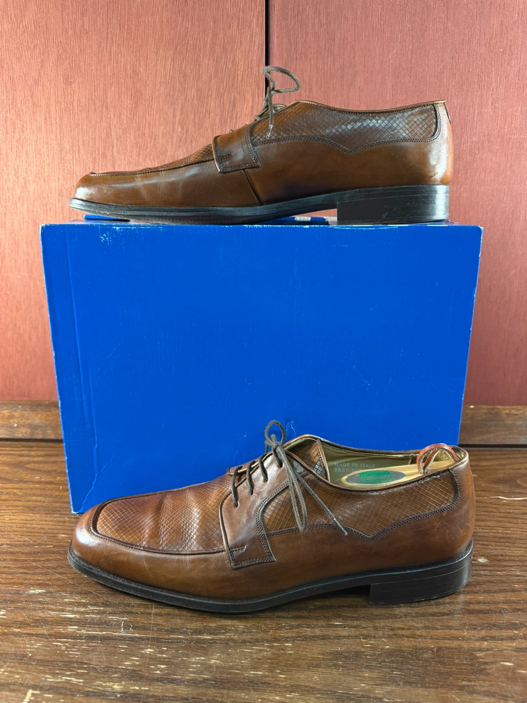 Men's Johnston & Murphy Brown Leather Dress Shoes Size 10M